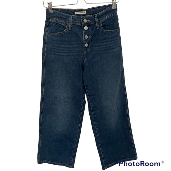 LEVI’S Mile High Cropped Wide Leg Jean - Picture 3 of 5